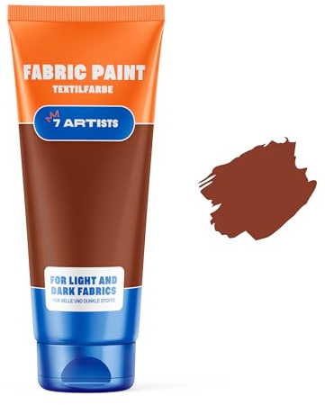 Textilfärg Brun Terracotta 60 ml – Permanent och Tvättbar Färg för Kläder, Skor och Denim | Flexibel och Hållbar Textilfärg