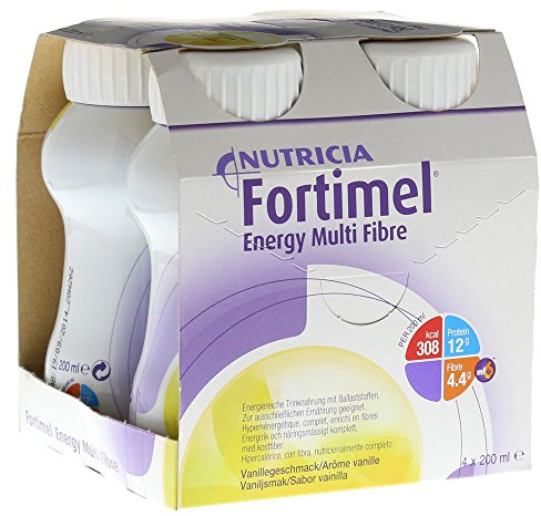 fortimel Energy Multi Fibre Vainilla sabor, 4 x 200 ml