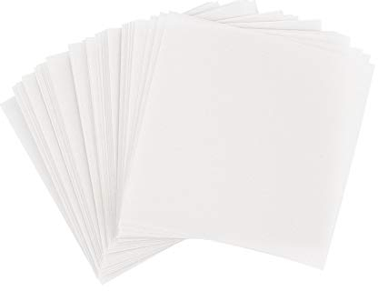 Ideen mit Herz Transparentpapier | 100 Blatt | quadratisch | Premium-Qualität | 110 g/qm | ideales Faltpapier zum Sterne basteln | transparentes Bastelpapier (weiß, 10 x 10 cm)