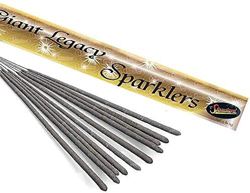 Standard Fireworks 25 x 40cm (16) Giant Handheld Sparklers (5 Packs)