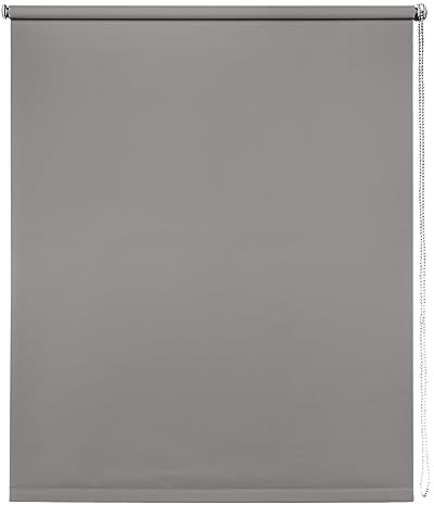 Light Grey Thermal Blackout Roller Blind - 80cm width x 165cm drop