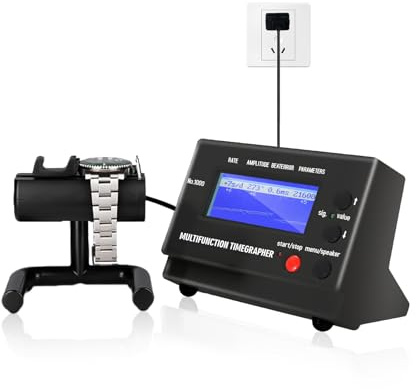 SWANSOFT Timegrapher No.1000, Tester Multifunzionale per Orologi, Macchina per la Misurazione del Tempo degli Orologi per Orologiaio, Strumento di Calibrazione degli Orologi per Orologi Meccanici