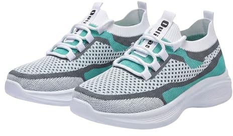 Gymnastikskor för kvinnor, ortopediska skor, damsneakers, utomhus, halkfria vandringsskor, sommar, mesh, träningsskor, kilklack, dämpning, fritidsskor, platålöparskor, utomhus, jogging, sportskor
