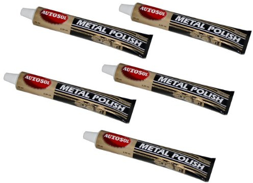 5 X CHROMPOLITUR METALL CHROM-POLITUR EDEL CHROMGLANZ AUTOSOL JE 75ML=375ML NEU