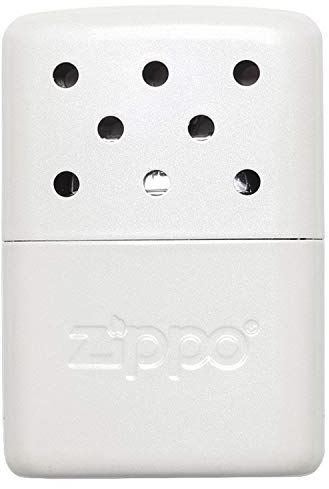 Zippo - Chauffe-mains/chaufferette, 6 Heures De Chaleur, Rechargeable Avec De L’essence À Briquet, Réutilisable, Blanc