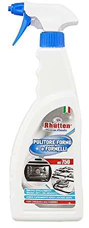 Pulitore Forno e Fornelli, Rhutten, Casa Linda, Mousse Disincrostante, Scioglie il Grasso, 750ml