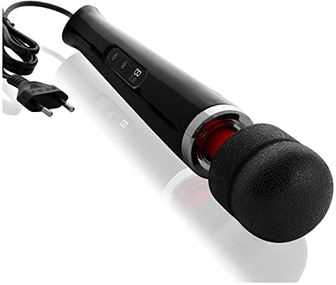 L'ORIGINALE di BuyAndFeelGood massaggiatore vibratori a bacchetta magica con 20 Vario/10 Velocità - Vibratore clitorideo per Lei con Stimolazione del Clitoride - Nero