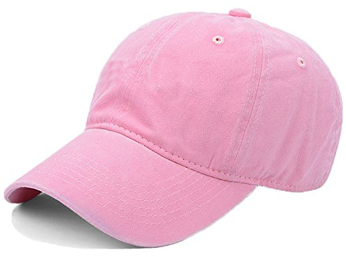Wennmole Unisex Baseballkappe Outdoor Baseball Cap Verstellbar Erwachsenen Mütze Sport Cool Mode Baseballmütze für Damen Herren (Rosa)