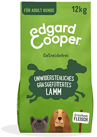 Edgard & Cooper Hundefutter, Trockenfutter für Hunde, (Lamm, 12kg), Getreidefrei, natürliche Zutaten und frisches Fleisch, voller essentieller Aminosäuren