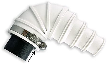 MGidea Raccordo ad angolo 90° valvola di non ritorno DN40 collare di serraggio