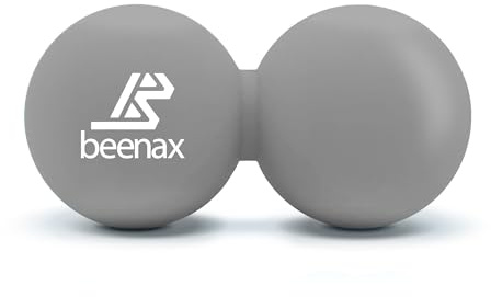Beenax Peanut Massage Ball, Double Lacrosse Ball - Trigger Point Therapy | Deep Tissue, Myofascial Release, Muscle Recovery, Back, Neck, Shoulders, Feet, Plantar Fascia, Physio, Rehab, Yoga & Mobility