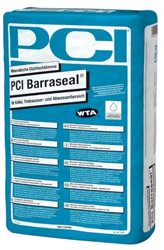 PCI Barraseal 25 kg Mineralische Dichtungsschlämme, für Keller, Trinkwasser- und Abwasserbereich Sika