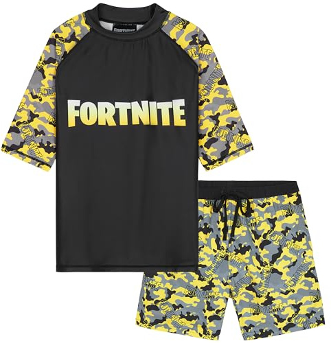 Get Trend Minecraft | Pokemon Swimsuit Set for Boys Teenagers 2 Pcs with Swimming Trunks Boys Rash Vest for Swimming Beach Trip Holiday Essentials