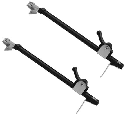 NUOBESTY 2pcs Window Safety Lock Window Restrictor Retractable Stopper for Casement Sliding Bracket Home Office Use