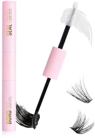 Teegxddy Pegamento Pestañas Lash Bond and Seal, 2 en 1 Unión y Sellado de Largo Durabilidad, Sujeción Fuerte para Extensiones de Pestañas