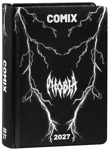 COMIX - Agenda Giornaliera 2027 Limited Fashion Edition, Diario Scuola per Ragazzi e Ragazze, Copertina Rigida con Grafica, Sticker Esclusivi, Interno 100%, 12x16,5 cm