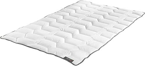 Badenia Trendline Basic leichtes Sommersteppbett kochfest mit Bezug aus hochwertigem Baumwoll-Mischgewebe für einen erholsamen Schlaf, Made in Germany, 135 x 200 cm, Öko- Tex zertifiziert