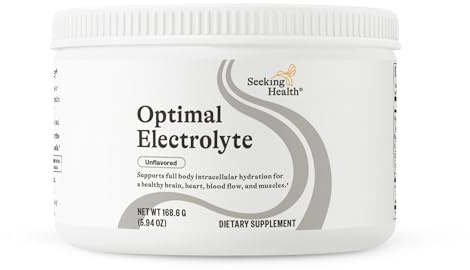 Seeking Health Optimal Electrolyte Powder, Unflavored, Healthy Energy and Endurance Support, Promotes Hydration and Healthy Muscles, Vegan and Vegetarian (30 Servings)*