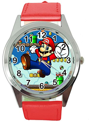 TAPORT® - Mario Orologio al quarzo con cinturino in pelle rossa