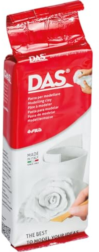 Das F348100 Pasta per Modellare, 250 g, Bianco