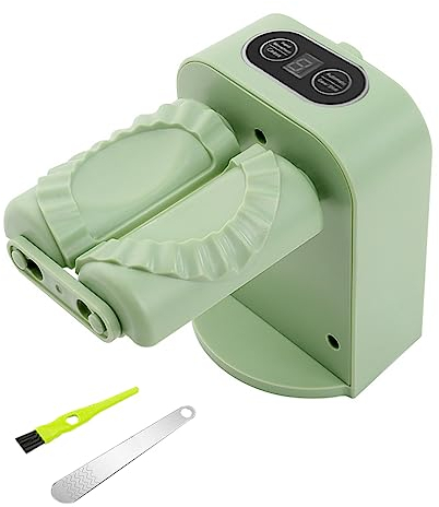 Máquina automática de albóndigas, máquina de empanadillas eléctrica, moldeadora de dumpling maker ravioli maker albóndigas molde accesorios de cocina, artefacto rápido de albóndigas (verde)