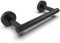 WZRUA Black Toilet Roll Holder Wall Mounted, SUS304 Stainless Steel Toilet Paper Holder for Bathroom, Double Post Pivoting Toilet Roll Holder for WC, Washroom
