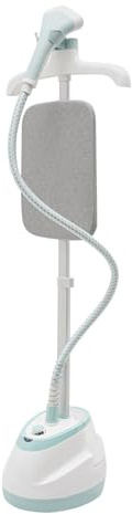 Stehender Dampfglätter, Professioneller Steamer mit Kontrollleuchte Handschuh 1.6L Wassertank für Seide Fasern Nylon Polyester Fleece Baumwolle 1800W