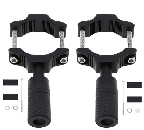 Windance Support de montage pour fourche de moto pour scooter, VTT, UTV, projecteurs, feux antibrouillard, barre de pare-chocs, support d'extension (2, 25 mm à 52 mm)