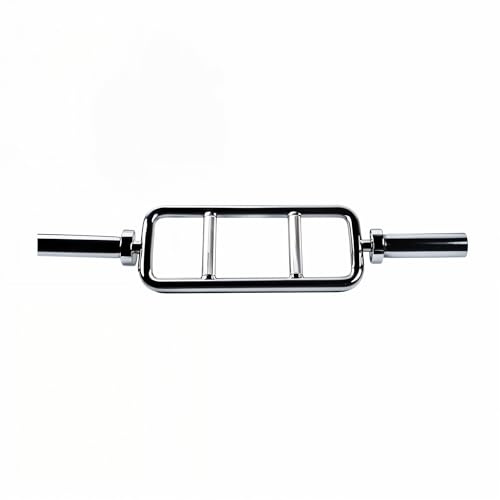 AemaSport Barra Olímpica Tríceps 9kg y para discos de Ø 50mm de Diámetro - Barra Pesas Musculación con Rodamientos - Barra Pesas 28mm de Agarre para Gimnasio y Hogar - Barra Gym para Tríceps y Curl