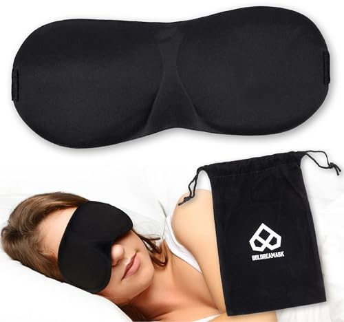 Boldreamask - Mascherina per Dormire Comoda e Leggera, Ideale per i Viaggi, Riposo e Sonno Profondo