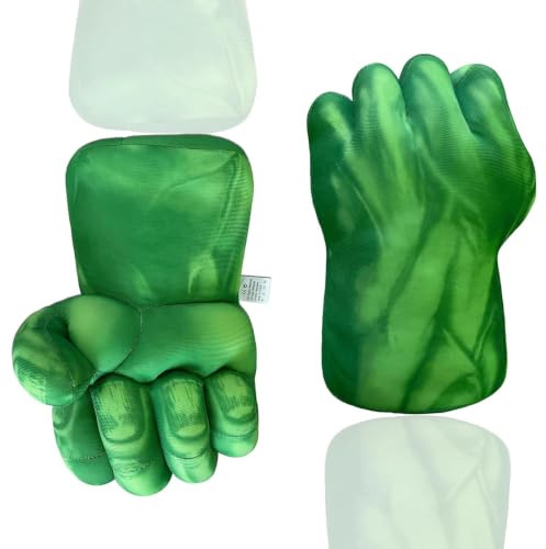 AONAT Gants de Boxe héros Souples en Mousse pour Cosplay, Noël, Halloween et Anniversaire - Jouet pour garçons et Filles (1 Paire, Vert)