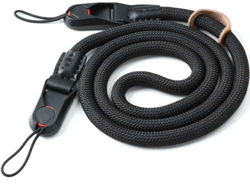 Anrbb Correa de cámara de liberación rápida, correa para cámara réflex digital y cámara de sistema, correa para el hombro para cámara réflex y cámara compacta, correa de cámara para colgar, accesorios