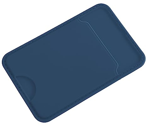 HOODANCOS Portacarte per Smartphone Adesivo Artificiale per Retro Telefono Compatibile con Iphone Blu