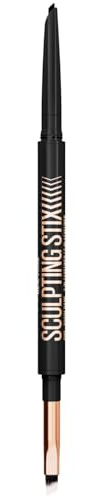 Maybelline New York Sculpting Stix Eyeliner, 2-in-1 Dual-Ended Liner & Blending Brush, 24HR Longwear Smudge-Proof Formula, Creamy Matte Finish, Shade: Black Blur