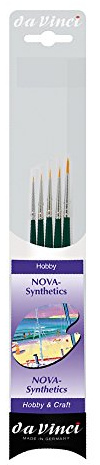 da Vinci Nova Set of 5 Brushes: 1570 No. 10/0 + 5/0 + 3/0 + 0 + 2