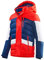 Black Crevice Kinder Skijacke, rot/blau/weiß, 140
