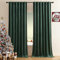 Timeper Lot de 2 Rideaux occultants en Velours épais pour Porte coulissante de Salon, 132,1 x 274,3 cm (l x L), Vert