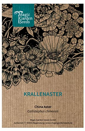 Aster à griffes (Callistephus chinensis) - environ 100 graines Fleur d'été annuelle Fleur coupée Fleur permanente