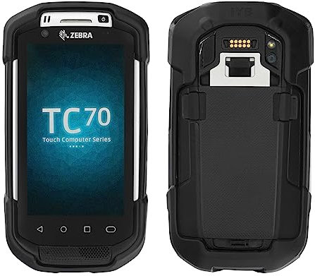 Schutzhülle aus Gummi für Zebra TC70 TC72 TC75 TC77 TC70X TC75X, weiche Silikon-Gummi-Handscanner-Hüllen für PDA-Handcomputer für mehr Schutz, Schwarz