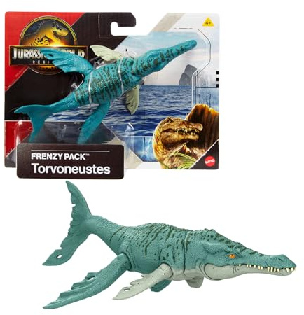 Jurassic World Rebirth – Frenzy Pack – Figur mit Gelenken, 15 cm Torvoneustes