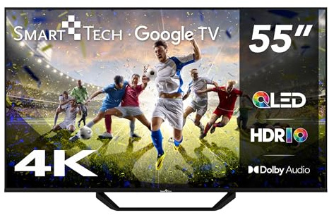 Smart Tech TV QLED 4K UHD 55 (139 cm) 55QG06K2 Smart TV- 4xHDMI - 2xUSB - HDR 10 - MEMC