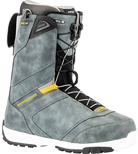 Nitro Snowboards Men's Anthem TLS '20 All Mountain Freeride Freestyle Speed Lacing System Boot Snowboard Boat, Charcoal, 31.0