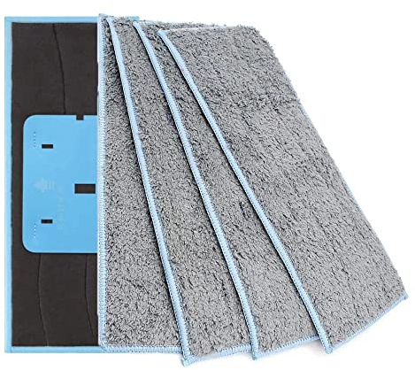 WANGCL 4 Stück Waschbare Nasswischpads Kompatibel mit Braava Jet m Series Wiederverwendbare Nasspolster für Roboter Braava Jet M6