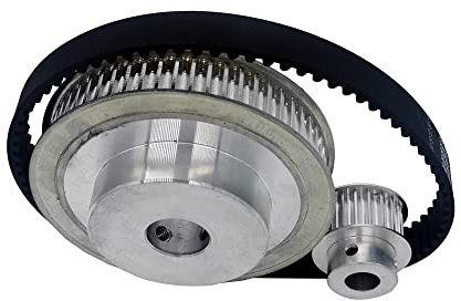 HTD 5M Timing Belt Pulley 15mm Width 405mm Belt 60 Teeth 20Teeth 3:1 Ratio Synachronous Pulley 5mm 6mm 8mm 10mm 12mm 14mm 15mm 16mm 19mm 20mm 22mm 24mm 25mm Transmission Pulley (60T-14mm, 20T-14mm)