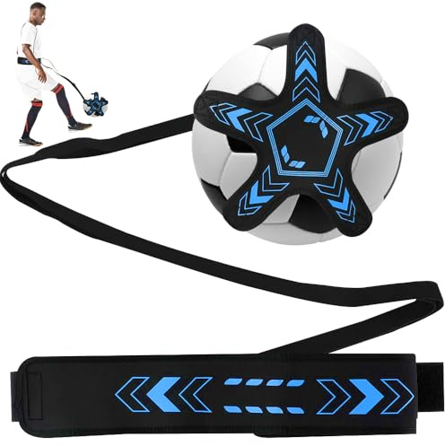 Mineup Football Kick Entraîneur Solo Entraînement, Entraîneur De Football avec Cordon, 5 Griffe Tissu Football Volleyball Rugby Trainer pour Enfants Et Adultes Débutants, Aux Balles Taille 3, 4, 5
