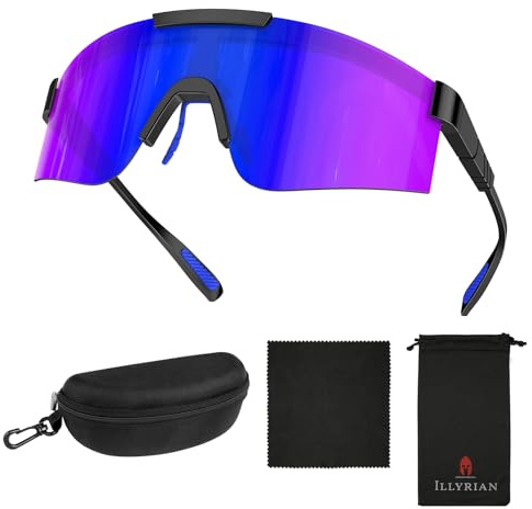Ambienden Lunettes De Soleil De Velo Pour Hommes Et Femmes - Lunette Vitesse PolariséEs Avec Protection UV400 Et Coupe-Vent - Lunette De Soleil Ski LéGèRes Pour Le Cyclisme, La RandonnéE Et La PêChe