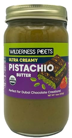 Pistachio Butter, Ultra Creamy, 16 oz (453 g), Wilderness Poets