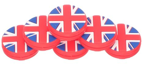 Healvian Smorzatori di Vibrazioni per Racchette da Tennis 6 Pezzi in Silicone Bandiera Inglese Ammortizzatori Antivibranti per Giocatori di Tennis Accessori per Prevenzione Gomito del