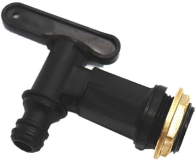 Generisch Outlet Tap for Rain Butt Replacement Tap, Tap Replacement Tap with Seal Lock Nut and Sealing Tape, Rain Butt Accessories, Water Tank, Rainwater Barrel