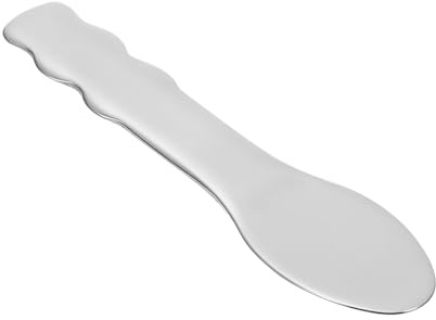 Balacoo Cuillère à Crème Visage pour Massage et Application de Soins Peau en Acier Inoxydable 304, Outil Compact et Portable pour Maquillage et Voyage